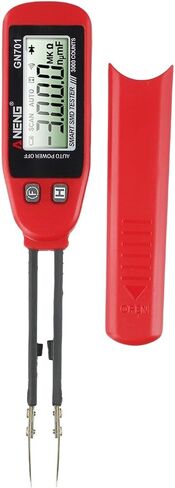 FABULETTA GN701 Digital for SMD Tester Capacitance Resistance Diode Continuity Meter with Gold-Plated Tweezers for Electronic Repair Factory Component Testing Portable LCD Display Tool in Kuwait