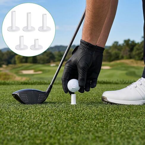 5 Pack Rubber Golf Tees for Mats, Golf Tee Holder for Driving Range & Simulator, Mixed Size for Driving Range & Indoor and Outdoor Golf Hitting Mats in Kuwait