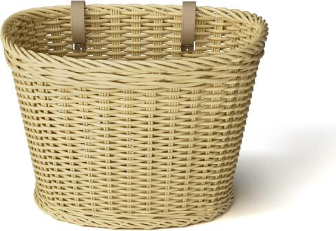 Wicker Bike Basket Woven Bike Baskets Bike Basket Front,for Women,Men and Kids, Fits Most Bikes,Beach Cruiser, Stationary Bike,Ebike, Road Bikes in Kuwait