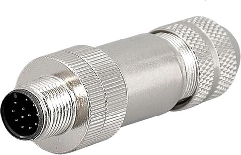 5 قطعة M12 4P 5P 6P 8 دبابيس محمية الاستشعار لرسو السفن موصل ذكر أنثى المعادن الجمعية (M12-A-8P ذكر) in Kuwait