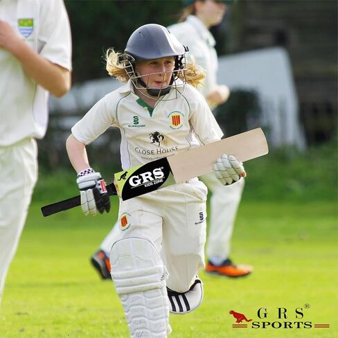 GRS Kids Zone Popular Willow Cricket Bat with Wicket Set & 1 Tennis Ball for Kids (Size 3, Age 6-10 Years) Multicolor in Saudi Arabia