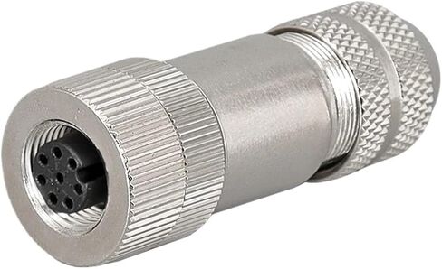 5 قطعة M12 4P 5P 6P 8 دبابيس محمية الاستشعار لرسو السفن موصل ذكر أنثى المعادن الجمعية (M12-A-8P ذكر) in Kuwait