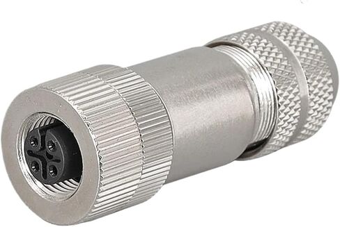 5 قطعة M12 4P 5P 6P 8 دبابيس محمية الاستشعار لرسو السفن موصل ذكر أنثى المعادن الجمعية (M12-A-8P ذكر) in Kuwait