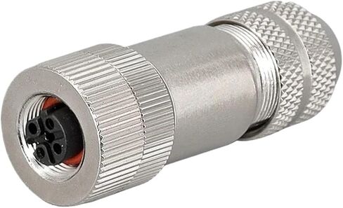 5 قطعة M12 4P 5P 6P 8 دبابيس محمية الاستشعار لرسو السفن موصل ذكر أنثى المعادن الجمعية (M12-A-8P ذكر) in Kuwait
