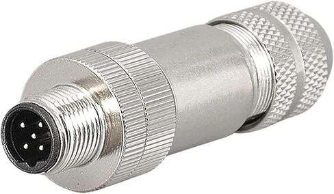 5 قطعة M12 4P 5P 6P 8 دبابيس محمية الاستشعار لرسو السفن موصل ذكر أنثى المعادن الجمعية (M12-A-8P ذكر) in Kuwait