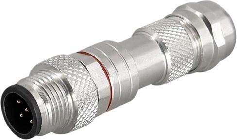 5 قطعة M12 4P 5P 6P 8 دبابيس محمية الاستشعار لرسو السفن موصل ذكر أنثى المعادن الجمعية (M12-A-8P ذكر) in Kuwait