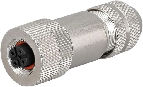 5 قطعة M12 4P 5P 6P 8 دبابيس محمية الاستشعار لرسو السفن موصل ذكر أنثى المعادن الجمعية (M12-A-8P ذكر) in Kuwait
