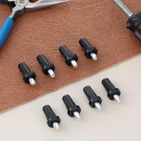 8 PCS Cabinet Door Repair Pins, Spring Loaded Pins Spring Door Hinge Pin Damper Replacement Cabinet Doors Push Pin Springs Loaded Latch Pining Furniture Fitting for Cabinets Doors Springs Parts, Black in Kuwait