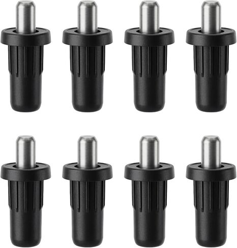 8 PCS Cabinet Door Repair Pins, Spring Loaded Pins Spring Door Hinge Pin Damper Replacement Cabinet Doors Push Pin Springs Loaded Latch Pining Furniture Fitting for Cabinets Doors Springs Parts, Black in Kuwait