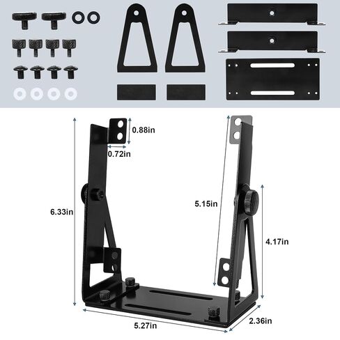 Computer Fan Stand - 120mm 140mm PC Fan Desk Stand, Heavy Duty Metal Adjustable Mount with 360° Rotation, Desktop Cooling Stand for PC, Router & Electronics (Fan Not Included) in Kuwait