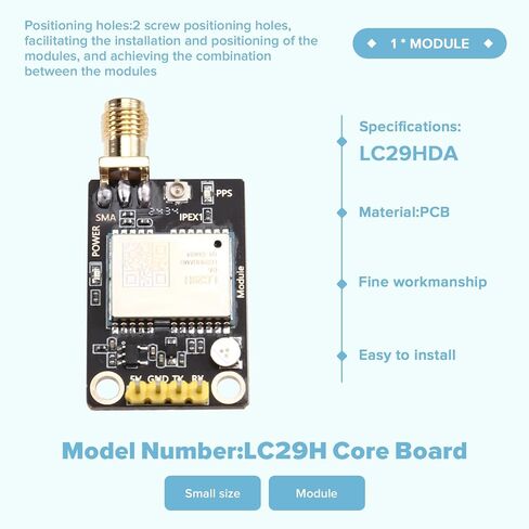 لوحة محطة قاعدة RTK مع Quectel LC29H Dual Band L1 L5، توفر مخرجات بيانات عالية وRTCM LC29HDA in Kuwait