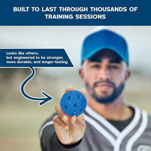 مجموعة معدات تدريب البيسبول من Ball Popper - تي شيرت الضرب المنبثق مع 12 كرة تدريب ارتدادية متينة لتطوير الضرب والتوقيت in Kuwait
