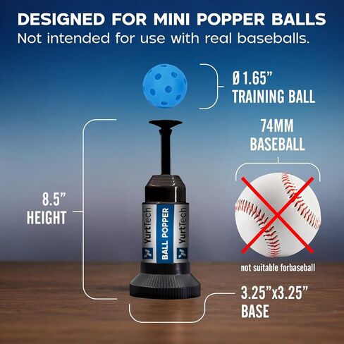 مجموعة معدات تدريب البيسبول من Ball Popper - تي شيرت الضرب المنبثق مع 12 كرة تدريب ارتدادية متينة لتطوير الضرب والتوقيت in Kuwait