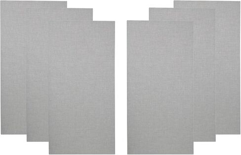 ATS Acoustics مجموعة غرفة المعالجة الصوتية السكنية والمكاتب المنزلية، لوحة صوتية ممتصة للصوت، 6 عبوات لمساحة 50-100 قدم مربع (الملعب) in Kuwait