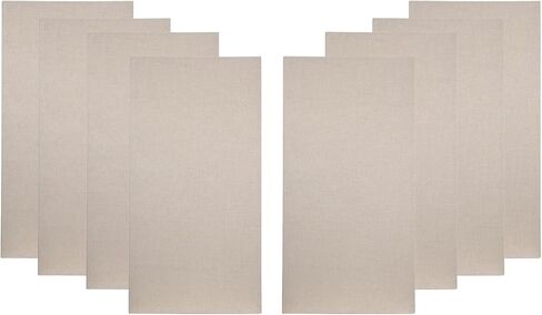مجموعة غرفة المعالجة الصوتية السكنية للمكتب المنزلي من ATS Acoustics، لوحة صوتية ممتصة للصوت مكونة من 8 قطع بمساحة 120-200 قدم مربع (كريمي) in Kuwait