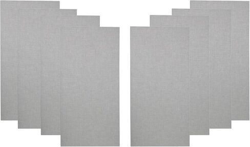 مجموعة غرفة المعالجة الصوتية السكنية للمكتب المنزلي من ATS Acoustics، لوحة صوتية ممتصة للصوت مكونة من 8 قطع بمساحة 120-200 قدم مربع (كريمي) in Kuwait