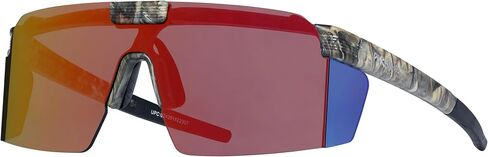 نظارات Piranha Eyewear Backcountry Flip Up Shield للرجال مع عدسات مرآة حمراء وتغطية محيطية in Kuwait