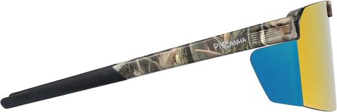 نظارات Piranha Eyewear Backcountry Flip Up Shield للرجال مع عدسات مرآة حمراء وتغطية محيطية in Kuwait