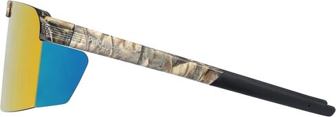 نظارات Piranha Eyewear Backcountry Flip Up Shield للرجال مع عدسات مرآة حمراء وتغطية محيطية in Kuwait