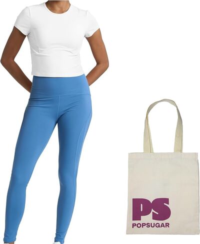 Two Piece Workout Set for Women High Waist Leggings and Short Sleeve Athletic Tops Matching Pilates Gym Sets Yoga Outfits in Saudi Arabia
