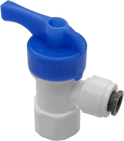2Pcs Quick Connect Tank Ball Valve, 1/4" Female NPT x 3/8" OD Quick Connect For Water Purification Systems And Reverse Osmosis System Pressurized Water Storage Tank in Kuwait