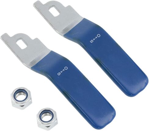 yukata Blue Stainless Steel Outside Faucet Handle(5 x 8 mm) Water Valve Handles Ball Valve Handle with nut for Garden Hoses, Water Pipes, Pumps, rain Boxes 1PCS in Saudi Arabia