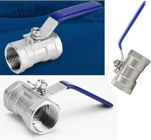 yukata Blue Stainless Steel Outside Faucet Handle(5 x 8 mm) Water Valve Handles Ball Valve Handle with nut for Garden Hoses, Water Pipes, Pumps, rain Boxes 1PCS in Saudi Arabia