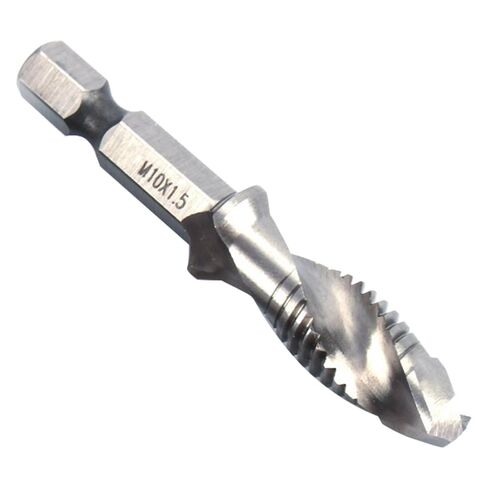 Hilitand M10 HSS 1 4 عرافة عرقوب الحفر الحنفية بت الذاتي توسيط الحفر الحنفية كومبو برغي الموضوع مجموعة ل لينة معدن الألومنيوم الحديد in Kuwait