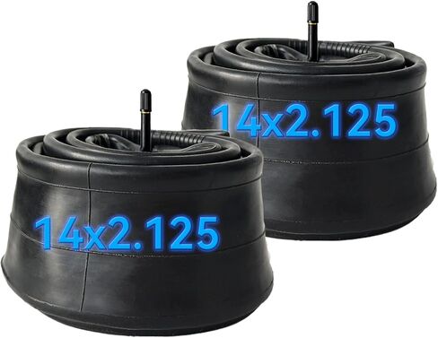 أنبوب الدراجة 2-Pack 14x2.125 الأنبوب الداخلي 14x2.125 14x1.95/2.125 | 14x1.95 14x2.10 أنبوب دراجة أنبوب 35 مللي متر AV شريدر صمام مع 2 عتلات الإطارات in Kuwait