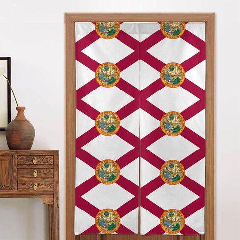 Flag of Florida Blackout Door Curtain, Door Privacy, Suitable for Patio Glass Front Entrance Back Door Kitchen Bedroom, in Kuwait