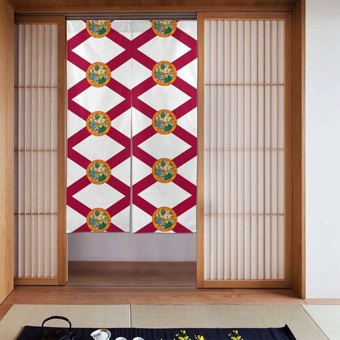 Flag of Florida Blackout Door Curtain, Door Privacy, Suitable for Patio Glass Front Entrance Back Door Kitchen Bedroom, in Kuwait