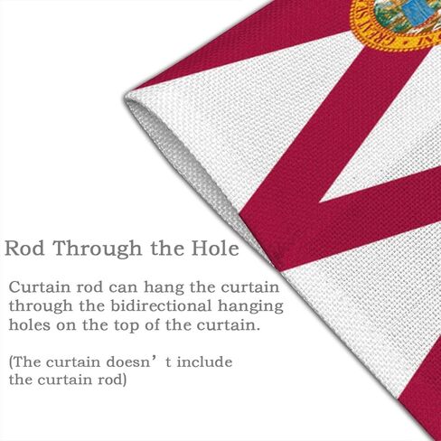 Flag of Florida Blackout Door Curtain, Door Privacy, Suitable for Patio Glass Front Entrance Back Door Kitchen Bedroom, in Kuwait