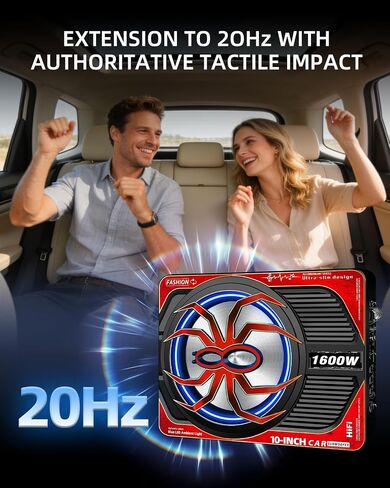 2026 Upgraded 12" 1600W Powered Spare Tire Subwoofer with Built-in Amplifier, Hidden Anti-Theft Design, Deep Bass, Easy Plug-and-Play Installation, Perfect for Car Audio Upgrade in Saudi Arabia