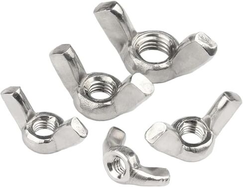 Hand TighteThumb Nut,Knob Thumb Nut Stainless Steel Zinc Plated Wing Nuts Zinc Plated Hand Tighten Nut(Zinc Plated Steel,M5 (10pcs)) in Saudi Arabia