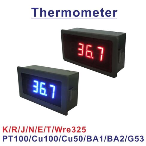 1 قطعة YB5140TM LED ميزان الحرارة الرقمي سيارة درجة الحرارة متر اختبار التحقيق Cu100 BA1 G53 R N E T PT100 J K نوع الاستشعار الحراري (الأزرق، Cu50، إمدادات الطاقة 24V) in Kuwait