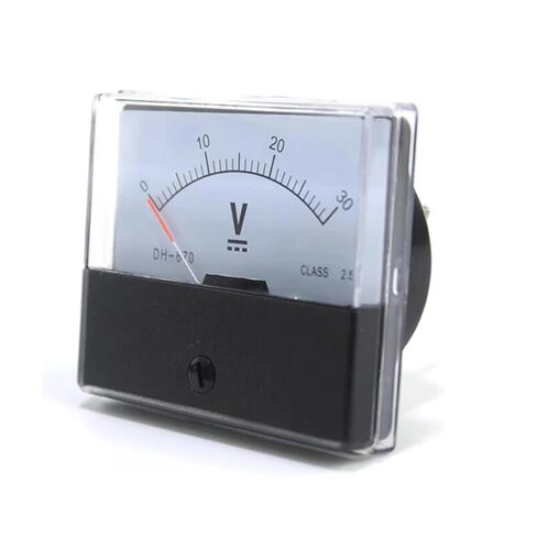 1pc DH-670 Pointer Analog Voltmeter 5V 10V 15V 20V 30V 50V 100V 70 * 60mm Accuracy 2.5 0-500V(5V) in Kuwait