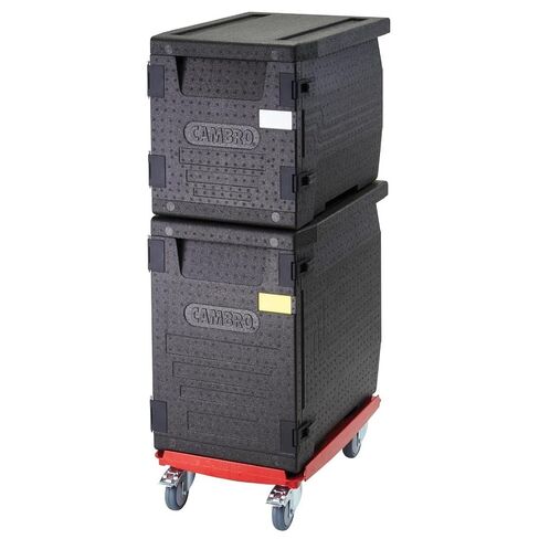 Cambro CD3253EPP158 Cam Dolly لـ Cam GoBoxes (سعة تحميل 550 رطل)، أحمر فاقع in Kuwait