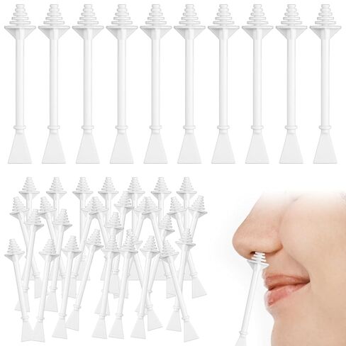 Nose Waxing Sticks, 100 Pcs, Plastic Nasal Cleaning Applicators | Painless Hair Removal, For Nostril Ear Eyebrow, Nose Hair Wax Sticks, Face Cleaning in Kuwait