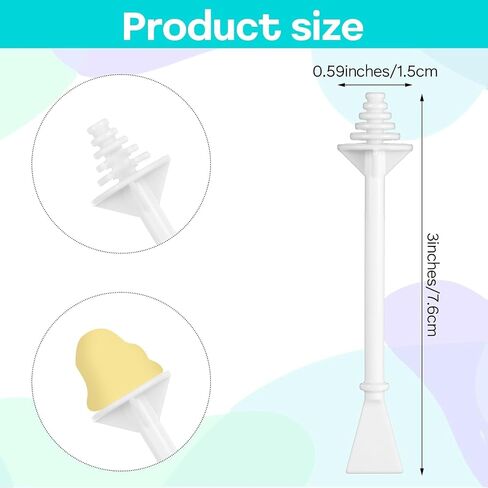 Nose Waxing Sticks, 100 Pcs, Plastic Nasal Cleaning Applicators | Painless Hair Removal, For Nostril Ear Eyebrow, Nose Hair Wax Sticks, Face Cleaning in Kuwait