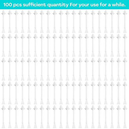 Nose Waxing Sticks, 100 Pcs, Plastic Nasal Cleaning Applicators | Painless Hair Removal, For Nostril Ear Eyebrow, Nose Hair Wax Sticks, Face Cleaning in Kuwait