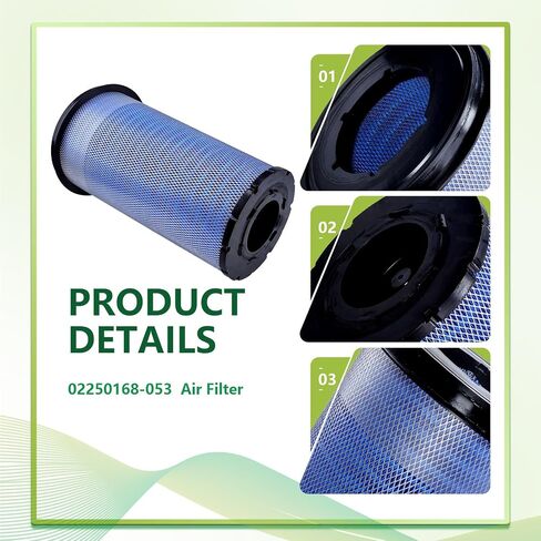 02250168-053 KAYIQIN Air Filter for 4500-7500 Air Compressor, Compatible with WS4508-7508 Type Replacement Part in Saudi Arabia