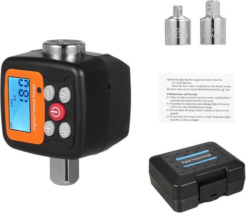 Digital Torque Meter, Torque Wrench Adapter with Backlit Display, 4 Units Conversion Acousto Optic Alarm, Ideal for Automotive Bike Motorcycle DIY Home Repairs (ENGC-30) in Kuwait