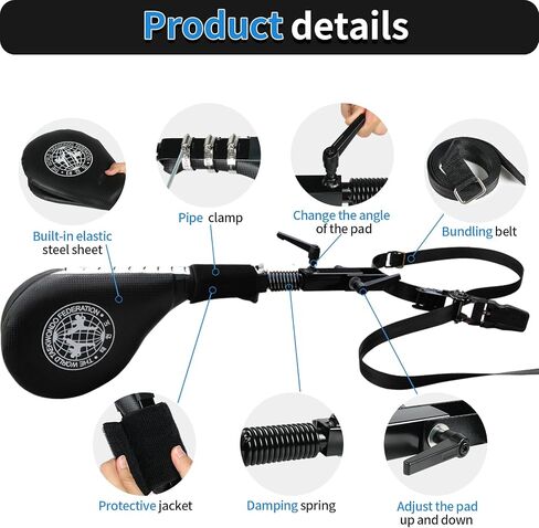 SYNTECSO Taekwondo Kick Pads, Hands-Free Martial Arts Training Equipment for Kicking Practice, Kicking Boxing with Mounting Bracket in Kuwait
