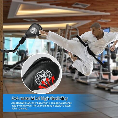 SYNTECSO Taekwondo Kick Pads, Hands-Free Martial Arts Training Equipment for Kicking Practice, Kicking Boxing with Mounting Bracket in Kuwait
