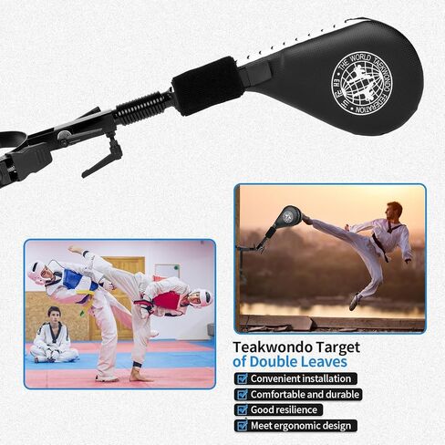 SYNTECSO Taekwondo Kick Pads, Hands-Free Martial Arts Training Equipment for Kicking Practice, Kicking Boxing with Mounting Bracket in Kuwait
