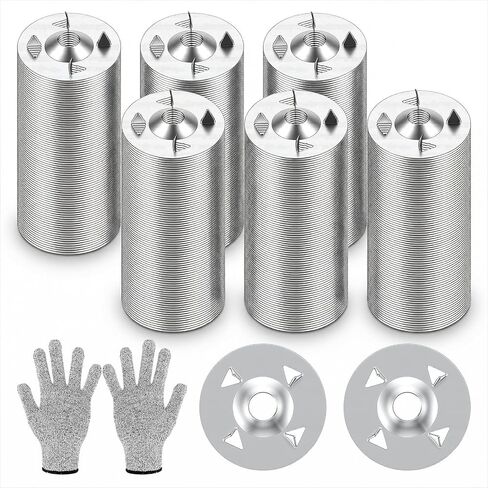600 Pcs Foam Board Fasteners Washers, 1-1/8 Inch Metal Washers for Insulation Fixing Hardware, Galvanized Steel Washers for Fastening Installation with Cut Resistant Gloves in Kuwait