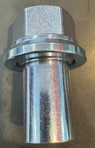 GENERIC M20X1.5 Flat Washer LUGNUT-S30-Sleeve Length:39mm with Full "" Thread "", chrome in Kuwait