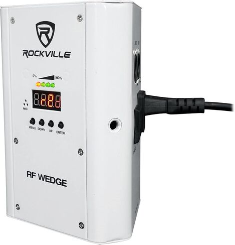 10 Rockville RF Wedge White RGBWA+UV Battery Wireless DMX Up Lights+Bags+Remotes in Kuwait
