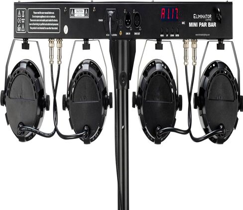 Audiosaving Bundle: (2) Eliminator Mini Par Bar Lighting System with 4X LED Par Lights+Stand+Remote+Bag (2 Items) in Kuwait