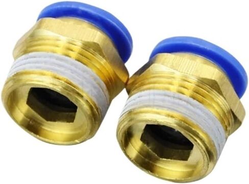 10Pcs PC16-06 16mm To 3/4 Inch Pneumatic Connectors Male Straight One-touch Fittings in Kuwait